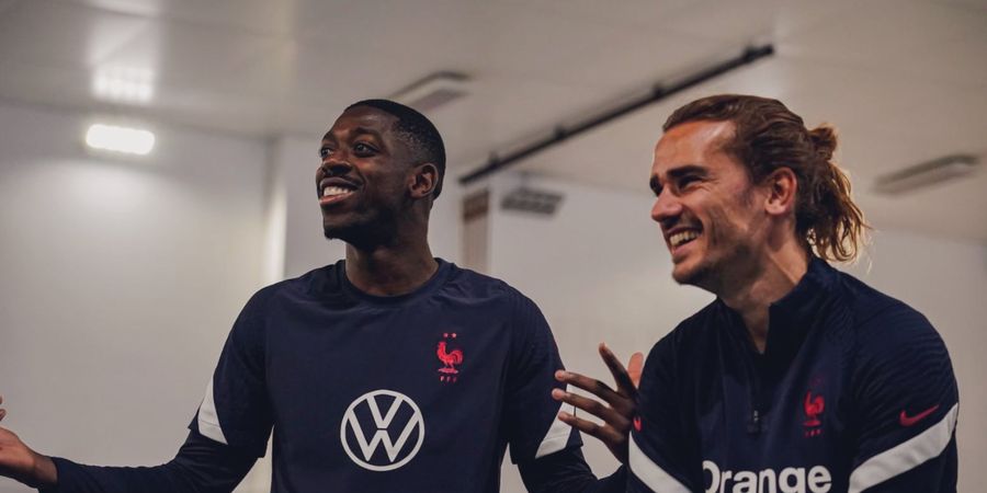 EURO 2020 - Aksi Simpatik Antoine Griezmann Usai Ousmane Dembele Cedera