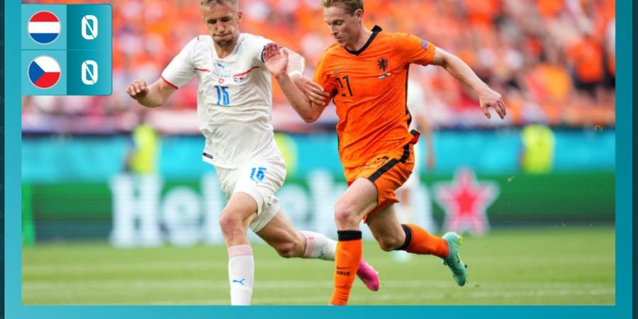 Hasil Babak I Belanda vs Rep Ceska - Ujung Kaki Bek Juventus Selamatkan Oranje dari Kebobolan