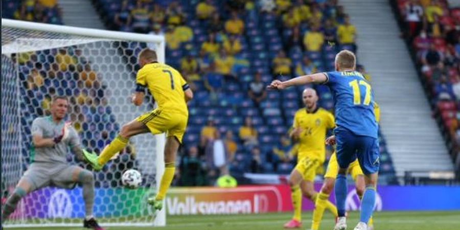 Ukraina dan Swedia Imbang, Tembakan Geledek Bek Manchester City Dibalas Si Penguntit Ronaldo