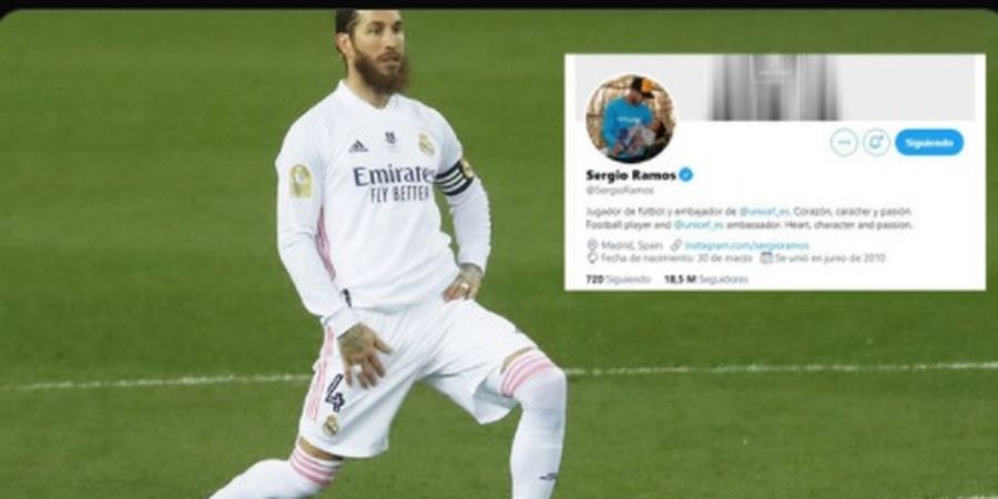 Tak Ada Nama Real Madrid dalam Profil Media Sosial Sergio Ramos