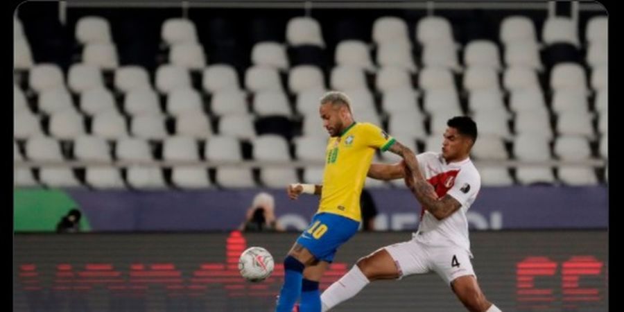 Hasil Babak I Copa America 2021 - Gocekan Maut Neymar Bawa Brasil Unggul 1-0 atas Peru