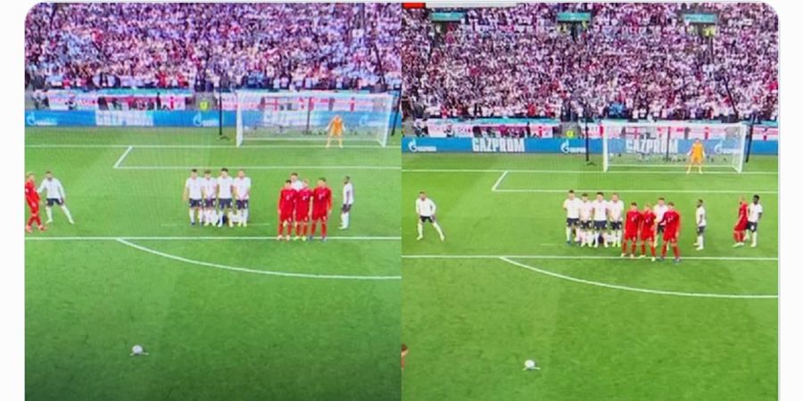 Sesuai Aturan FIFA, Gol Free-kick Denmark ke Gawang Inggris Dibatalkan