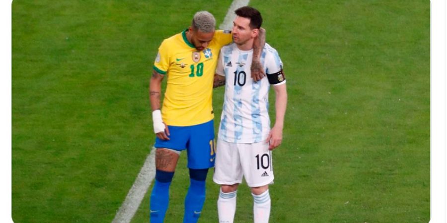Bukan Cuma Gawangnya, Celana Neymar Juga Ikut Robek, Argentina Juara Copa America 2021