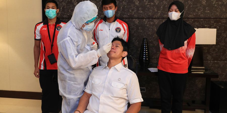 Jelang Olimpiade Tokyo 2020 - Kontingen Indonesia Jalani Tes Swab