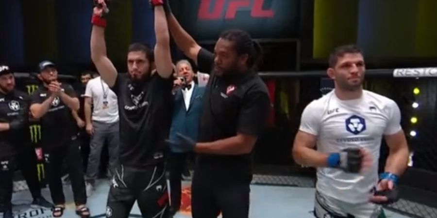 Hasil UFC Vegas 31 - Islam Makhachev Menang Lagi Pakai Merek Klan Nurmagomedov