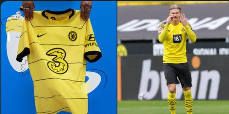 Jersi Anyar Chelsea Mirip Borussia Dortmund, Pancingan buat Erling Haaland?