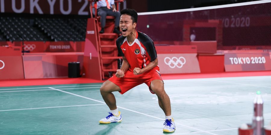 Olimpiade Tokyo 2020 - Anthony Ginting Pastikan Tunggal Putra Indonesia Kembali Hadir pada Semifinal Usai 3 Kali Absen