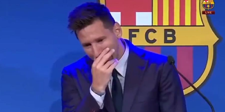 Meski Berurai Air Mata, Lionel Messi Tak Menyesal Pisah dengan Barcelona