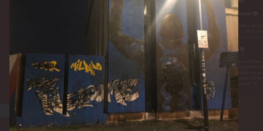 Segera ke Chelsea, Mural Romelu Lukaku Jadi Korban Vandalisme hingga Disebut Tentara Bayaran