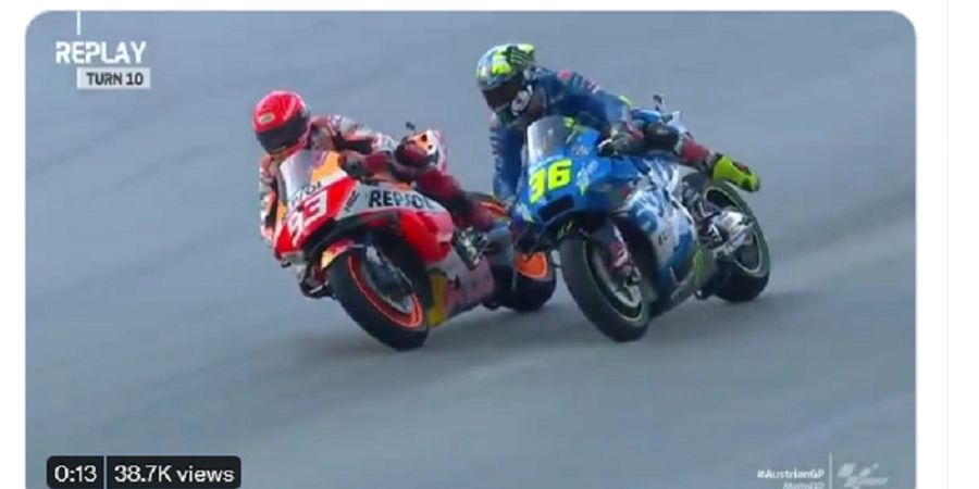 MotoGP Austria 2021 - Kronologi Joan Mir Nyaris Jadi Korban Serudukan Maut Marc Marquez