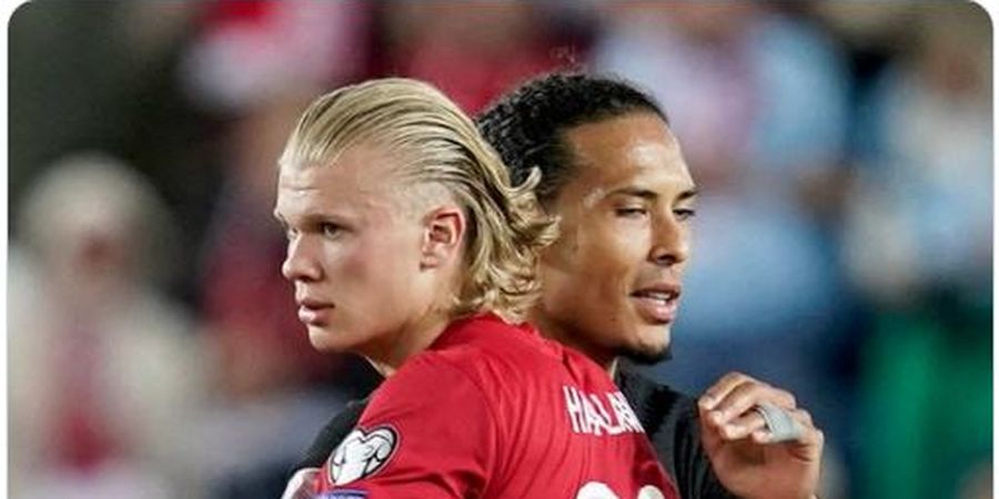 Virgil van Dijk Mengumpat ke Erling Haaland Usai Bikin Jarinya Patah