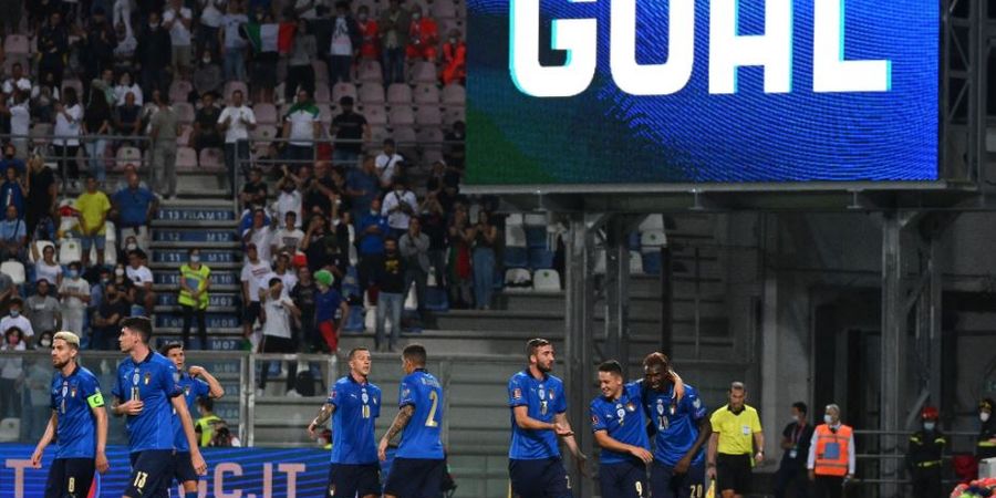 Hasil Kualifikasi Piala Dunia 2022 - 4 Rekor Gila Italia Usai Kalahkan Lithuania, Gli Azzurri Jadi Tim Terhebat di Dunia