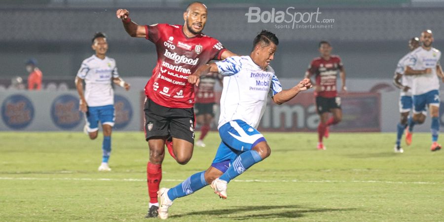 Hasil Liga 1 - Diwarnai Kartu Merah, Bali United dan Persib Bandung Berbagi Poin