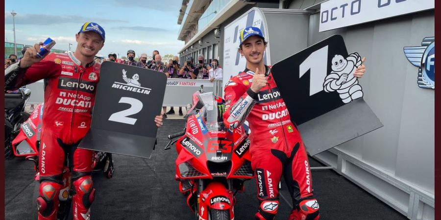 Hasil Kualifikasi MotoGP Algarve 2021 - Bagnaia dan Miller Menggila, Ducati Kuasai Posisi Depan