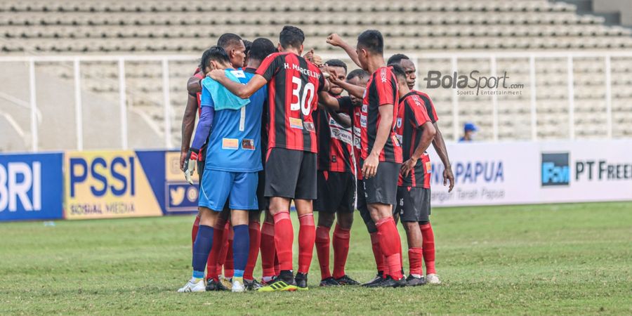 Gol Risaldi Dianulir, Persipura Tahan Imbang Persela pada Babak Pertama