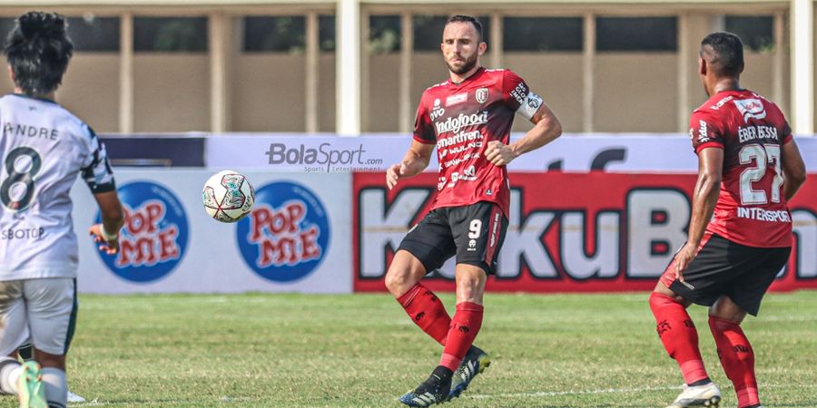 Gol ke-19 Ilija Spasojevic Bawa Bali United Ungguli Persipura pada Babak Pertama