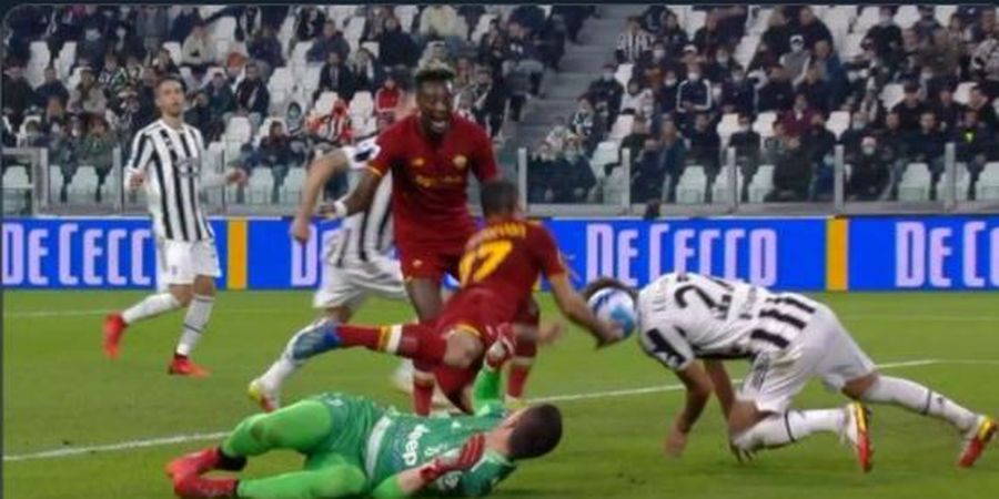 Kontroversi Juventus vs AS Roma - Wasit Kecepatan Tiup Peluit, Gol Tammy Abraham Tidak Sah, Penalti Gagal