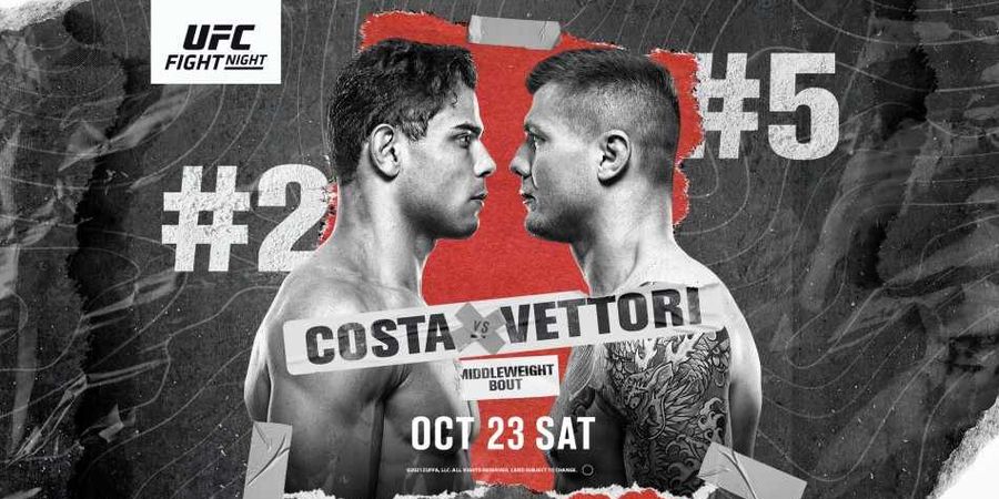 Hasil UFC Vegas 41 - Badan Gede Doang, Paulo Costa Dibekuk Marvin Vettori