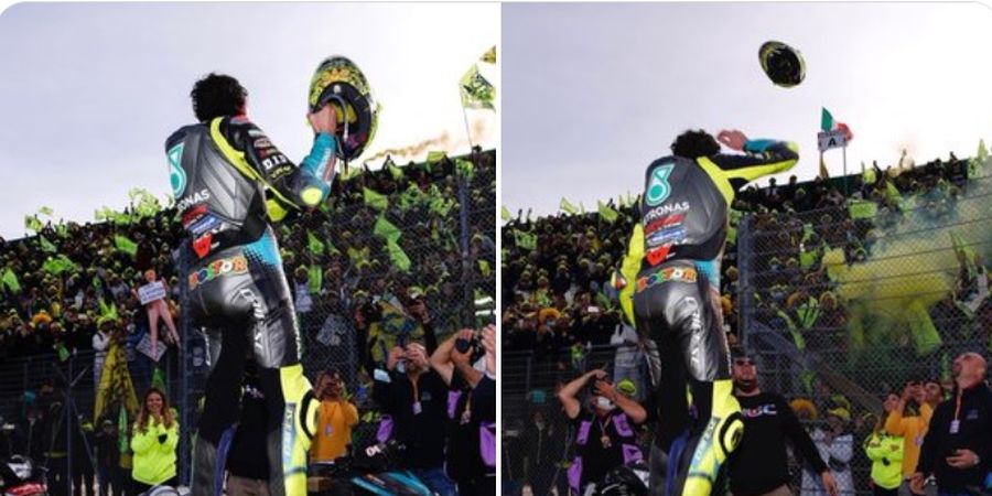 Kisah Pria 33 Tahun yang Dapat Helm Valentino Rossi di Sirkuit Misano