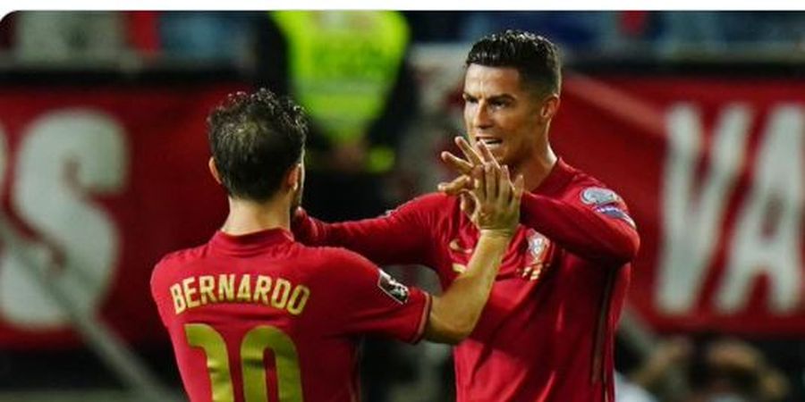 Gesture Kesal Ronaldo karena Pemain Portugal Tak Becus Terima Umpan