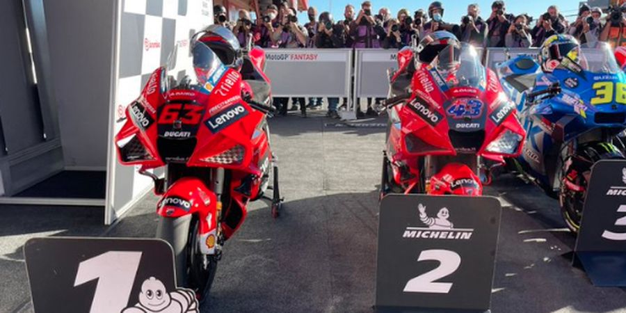 Starting Grid MotoGP Algarve 2021 - Ducati Kuasai Barisan Depan, Rossi Start di Belakang