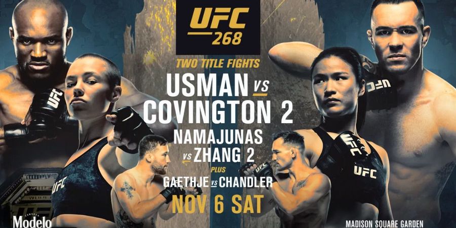 Hasil UFC 268 - Colby Covington Berdarah-darah, Kamaru Usman Overlap Lawan Kedua