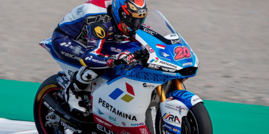 Pembalap Indonesia Dimas Ekky Minta Maaf Usai Cetak DNF pada Moto2 Valencia