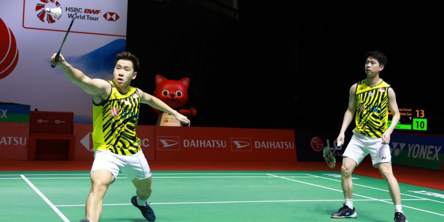 Hasil Indonesia Open 2021 - Duel Penuh Rally, Marcus/Kevin 'Habisi' Wakil Jepang