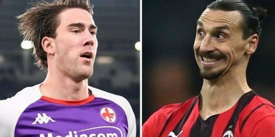 Fiorentina vs AC Milan - Vlahovic dan Ibrahimovic, Duel Fan dan Idolanya