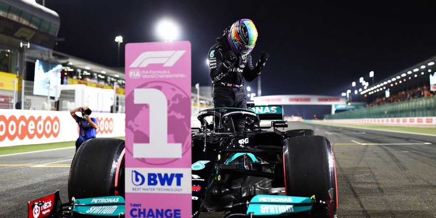 Hasil Kualifikasi F1 GP Qatar 2021 - Gasly Alami Pecah Ban, Hamilton Amankan Start Terdepan 