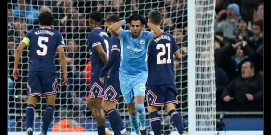 Diselamatkan Tiang Gawang, Manchester City Ditahan Imbang PSG di Babak Pertama