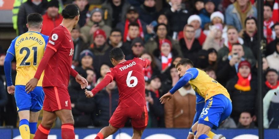 Hasil Liga Inggris - Anti-kebobolan di Kandang, Liverpool Pesta Gol ke Gawang Southampton