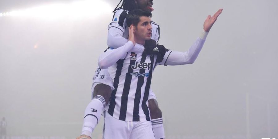 Alvaro Morata Cetak Gol di Tengah Kepulan Asap, Juventus Bungkam Bologna di Babak I