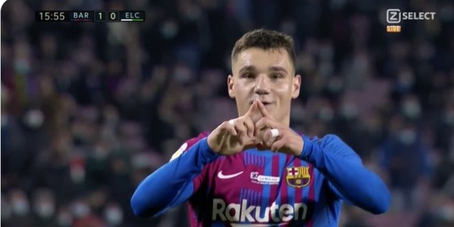 Hasil Babak I - Perdana Jadi Starter, Wonderkid Baru Barcelona Langsung Bikin Elche Keder