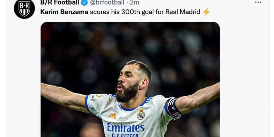 Hasil Babak I - Gol Ke-300 Karim Benzema Bawa Real Madrid Unggul