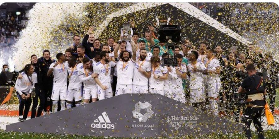 Juara Piala Super Spanyol 2021-2022, Real Madrid Masih Kalah 1 Trofi dari Barcelona