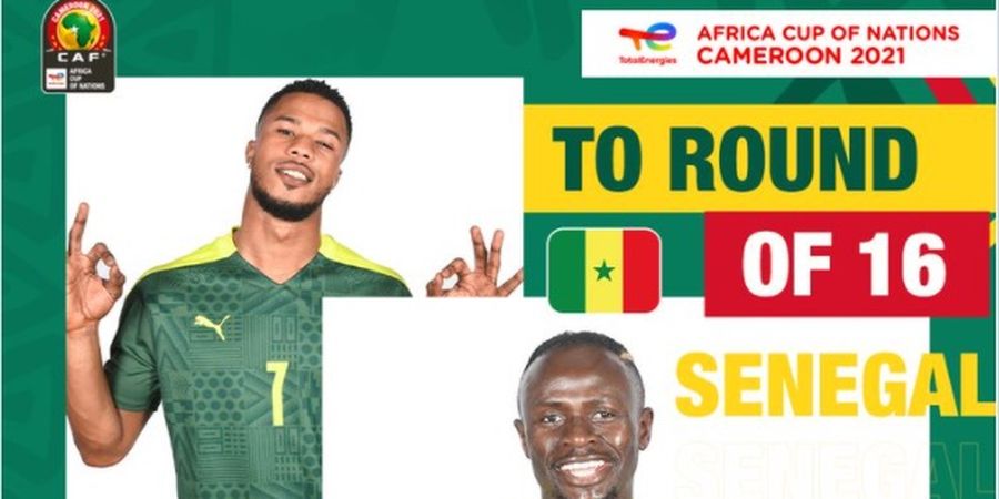 Hasil Lengkap Piala Afrika 2021 - Sadio Mane Irit Jebol Gawang, Senegal Juara Grup dengan 1 Gol