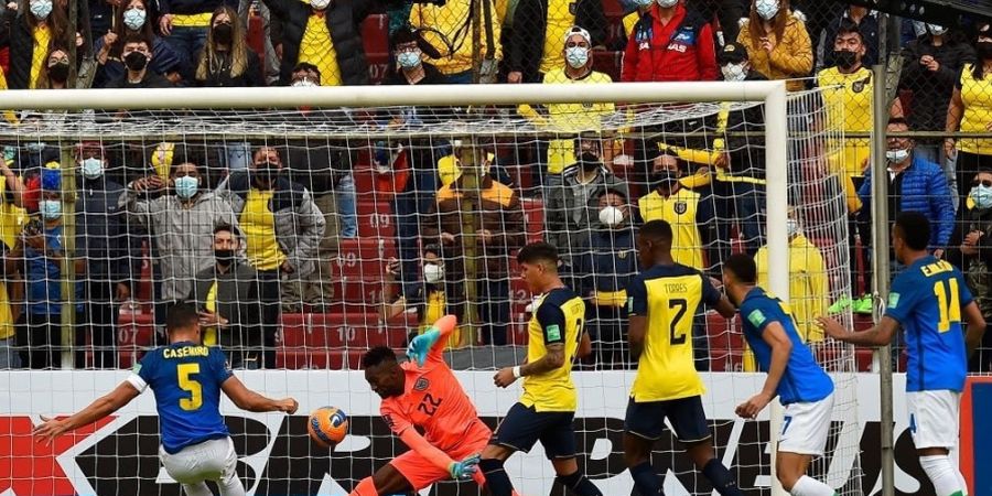 Hasil Babak I - 2 Pemain Diusir Wasit, Brasil Ungguli Ekuador berkat Pemain Real Madrid