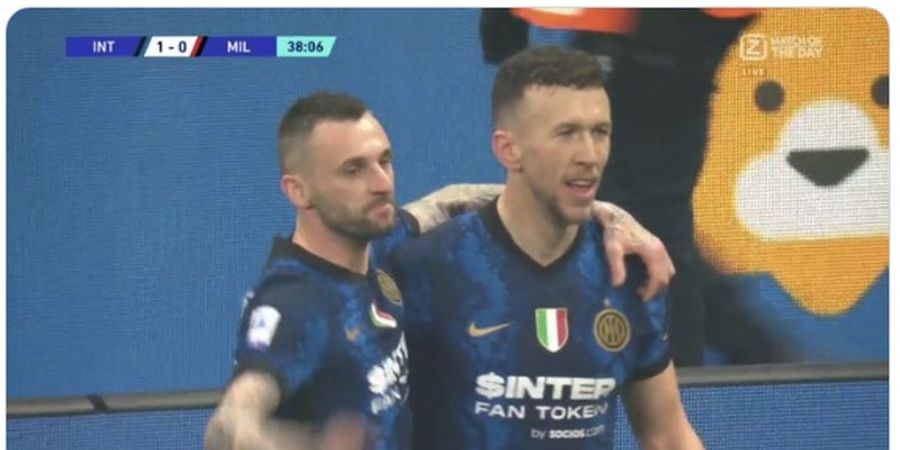 Hasil Babak I - Ivan Perisic Cetak Gol Pembuka, Inter Milan Ungguli AC Milan