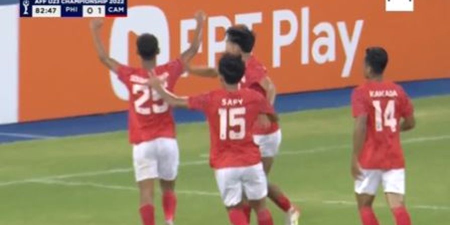 Piala AFF U-23 2022 - Lewat Tendangan Geledek, Kamboja Pecundangi Filipina dan Raih Nilai Sempurna