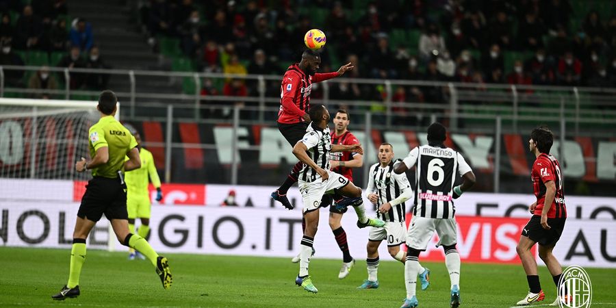 Hasil Liga Italia - Ditahan Imbang Udinese 1-1, AC Milan Hobi Buang-buang Poin Lawan Tim Papan Bawah