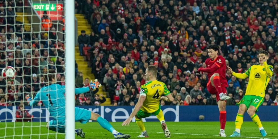 Hasil Piala FA - Berkat Minamino Si Spesialis Piala Domestik, Liverpool Taklukkan Norwich City