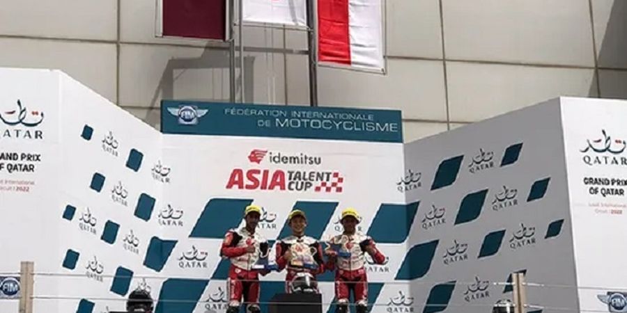 Podium Veda Ega Pratama di Asia Talent Cup Hidupkan Kans Merah Putih Berkibar Saat MotoGP Indonesia