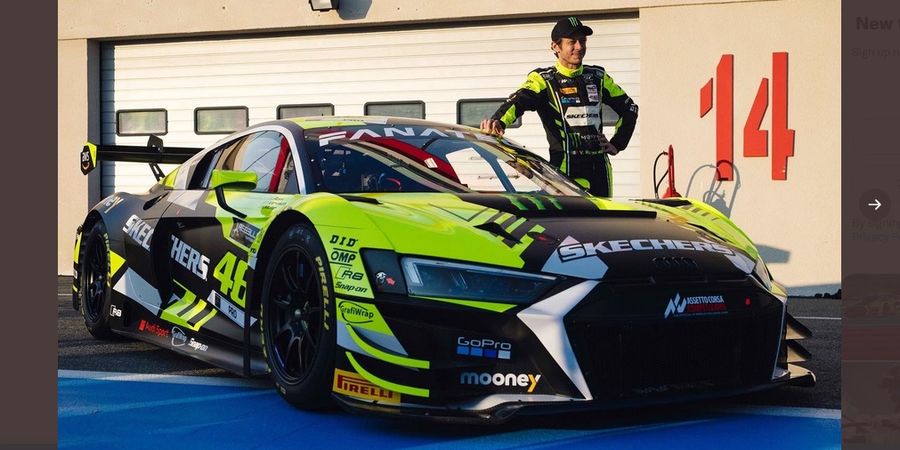 Diwarnai Kesalahan, Valentino Rossi Finis ke-17 pada Debut GT World Challenge Europe 2022