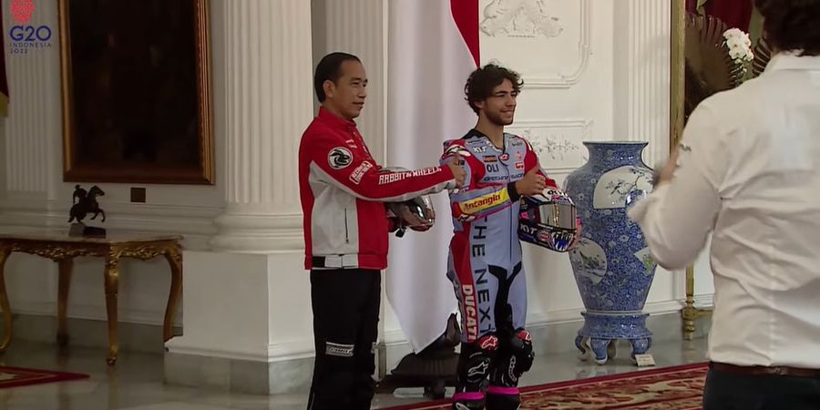 Audiensi Pembalap MotoGP dengan Jokowi Disertai Iring-iringan di Jakarta