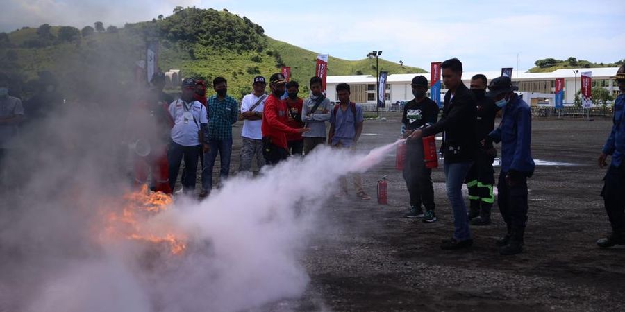Tuntaskan Pelatihan Padamkan Api, Marshal Kian Siap Kawal MotoGP Indonesia 2022