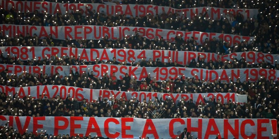 Indonesia 1958 Muncul di Laga Red Star Belgrade Vs Rangers, Fans Tuan Rumah Sindir Amerika Serikat