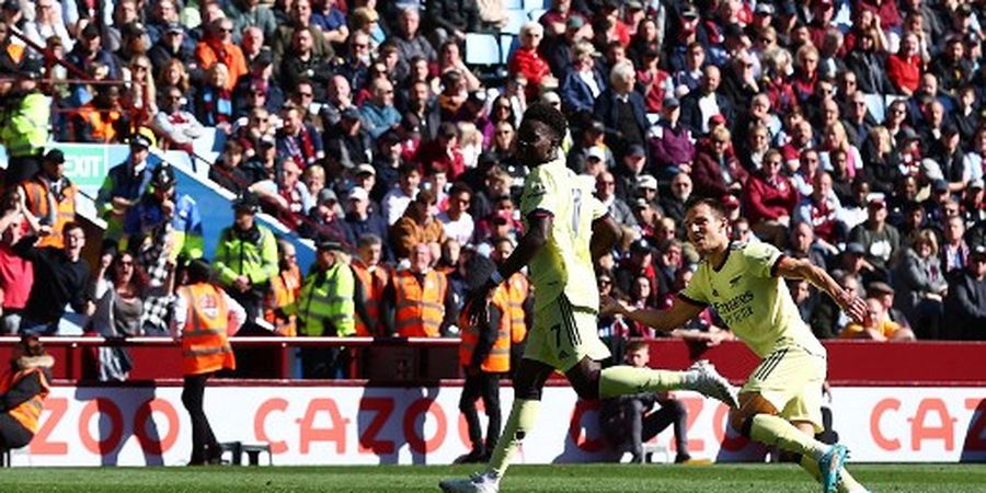 Hasil Liga Inggris - Cetak Gol Ke-2000 Arsenal, Bukayo Saka Antar The Gunners Bungkam Aston Villa