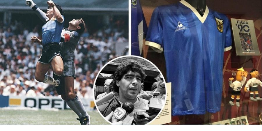 Baju Tangan Tuhan Diego Maradona yang Dilelang Bukan Versi Asli