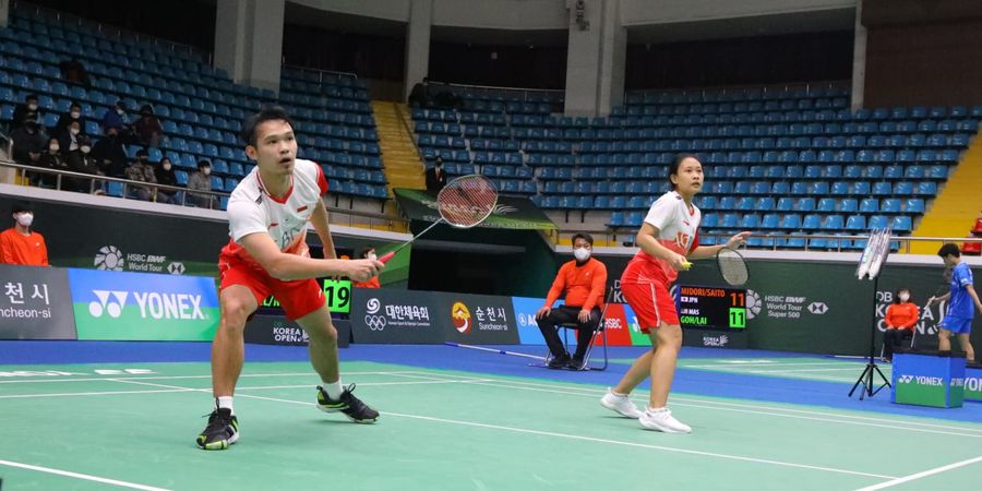 Hasil Korea Masters 2022 - Rinov/Pitha Dikalahkan Huang Ya Qiong dan Partner Barunya